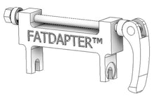 Load image into Gallery viewer, 135mm QR-Skewer Fatbike Rack Adapter - 135x100 RED FATDAPTER
