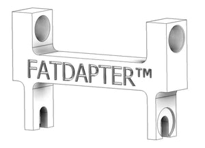 12mm or 15mm Thru Axle Fatbike Rack Adapter - GOLD FATDAPTER